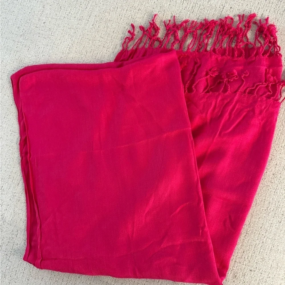 Bloomingdale's Pink Super Soft Scarf